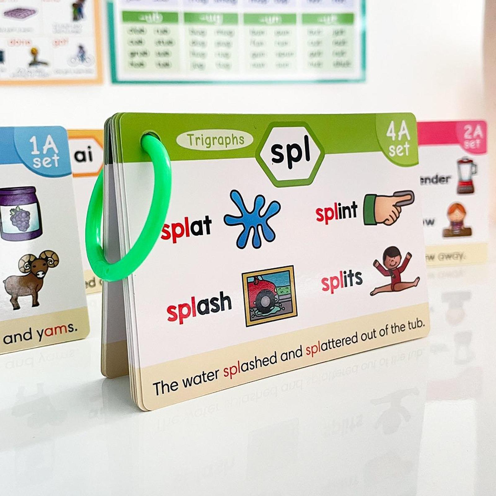 Phonics Card Game - Phonics Flash Cards Letter Sound,Classroom Supplies,Spelling