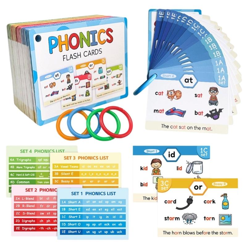 Phonics Card Game - Phonics Learning Flash Cards Set Phonics