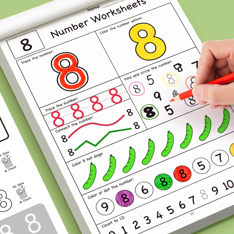 32-Page Illustrated Math Workb - огляд і ціна Learning Workbook Preschool