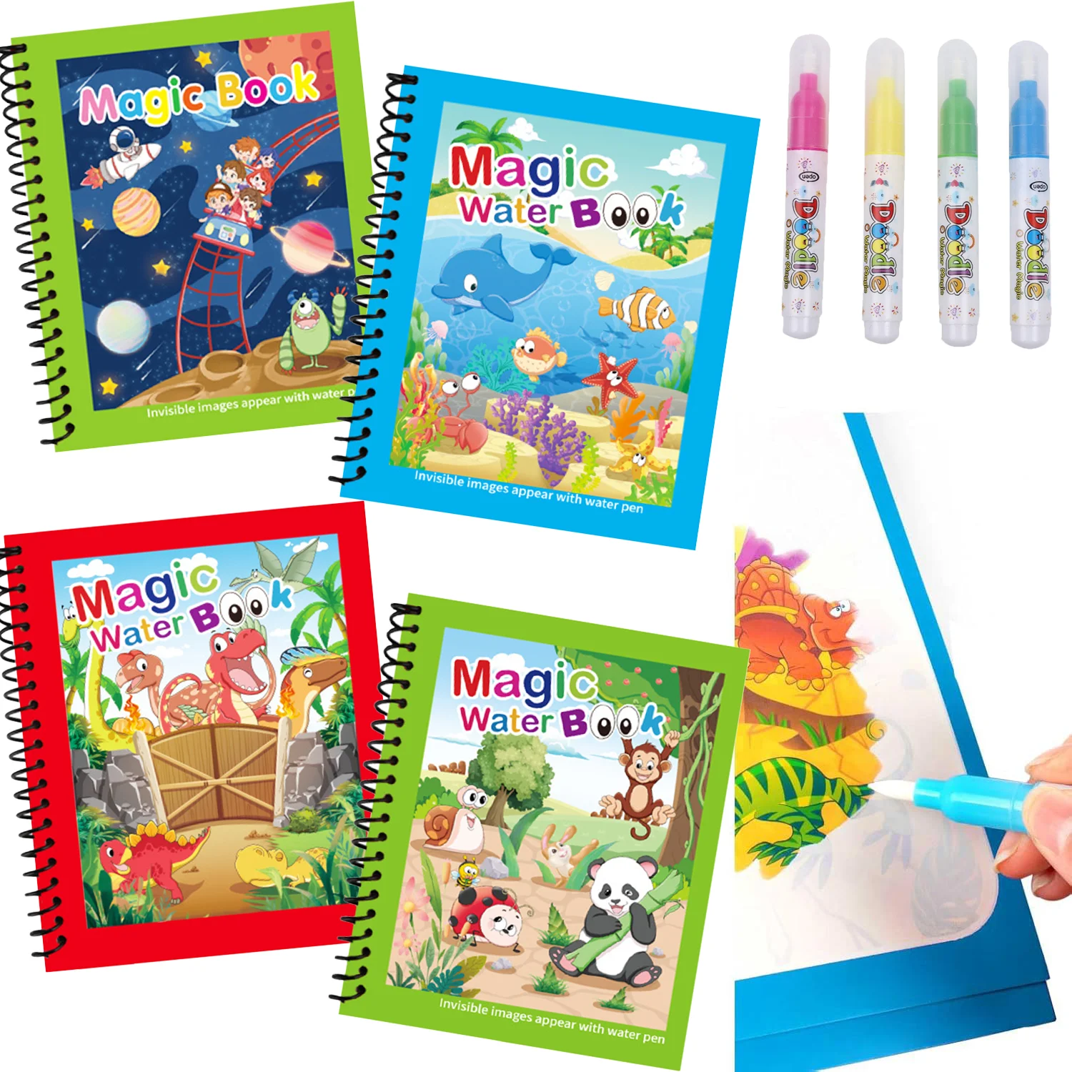 Magic Water Painting Book Reus - огляд і ціна Kids Education Laptop