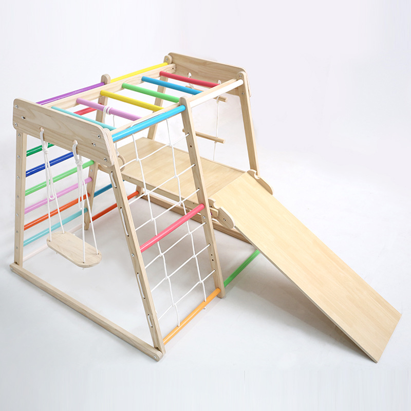 Kids Solid Wood Climbing Frame - огляд і ціна Kids Education Park