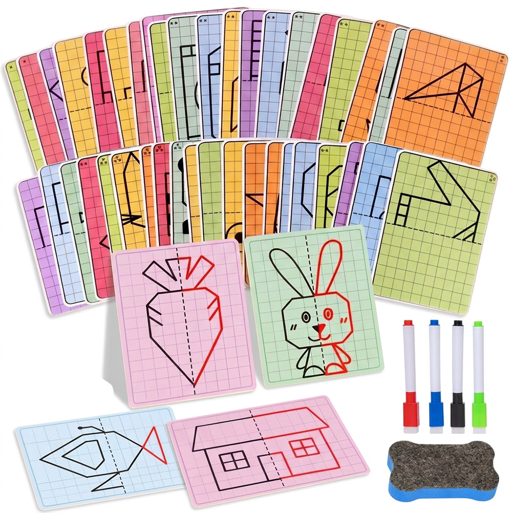 Kids Checkered Symmetrical Pai - огляд і ціна Learning Workbook Preschool