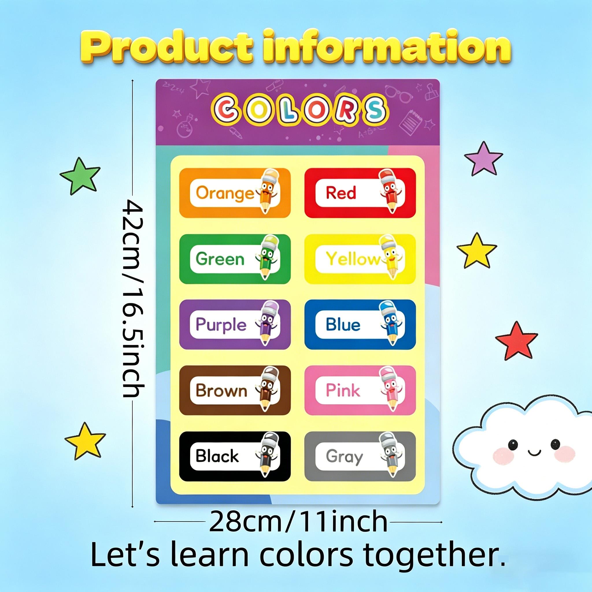16 PCS Educational Posters for - огляд і ціна Kids Education Alphabet Numbers