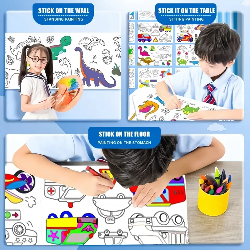 Kids Coloring Paper Roll Stick - огляд і ціна Kids Education Laptop
