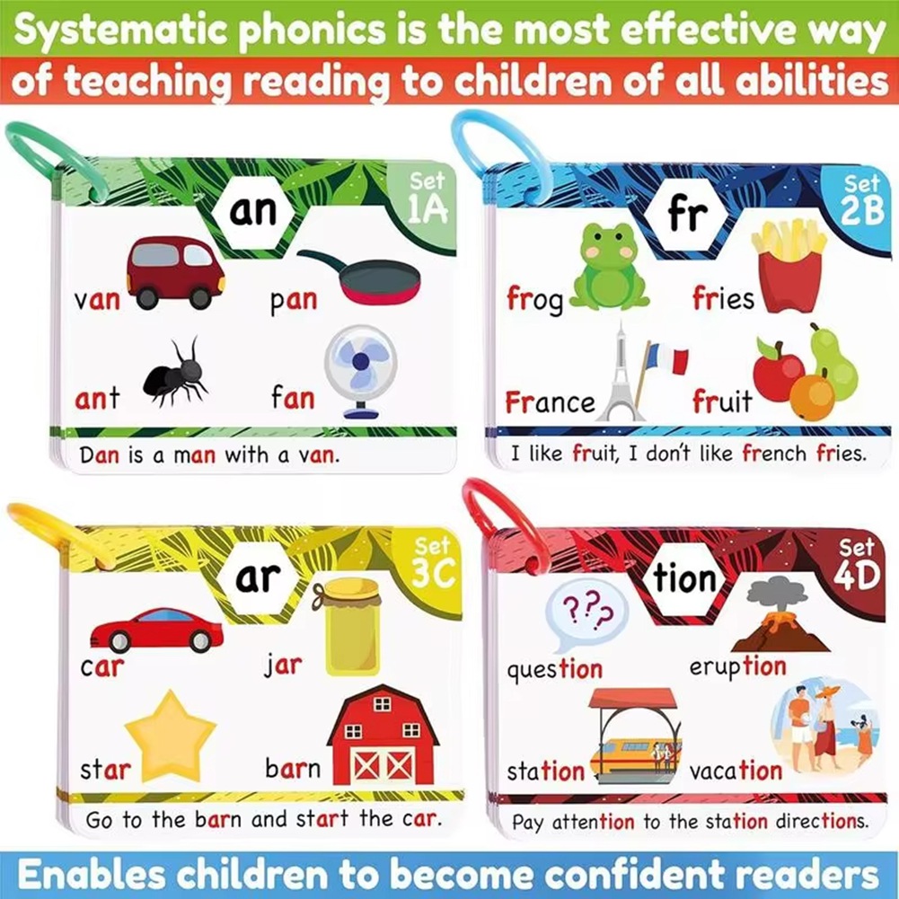 ROSQ Phonics Sight Words Flash - огляд і ціна Phonics Card Game