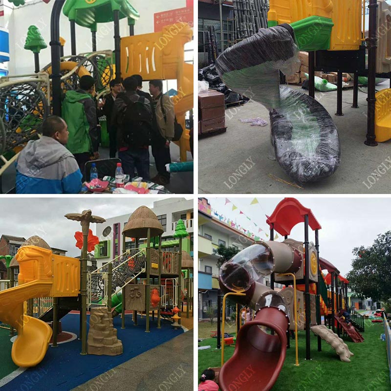 Commercial Plastic Slide 450x2 - огляд і ціна Kids Education Park
