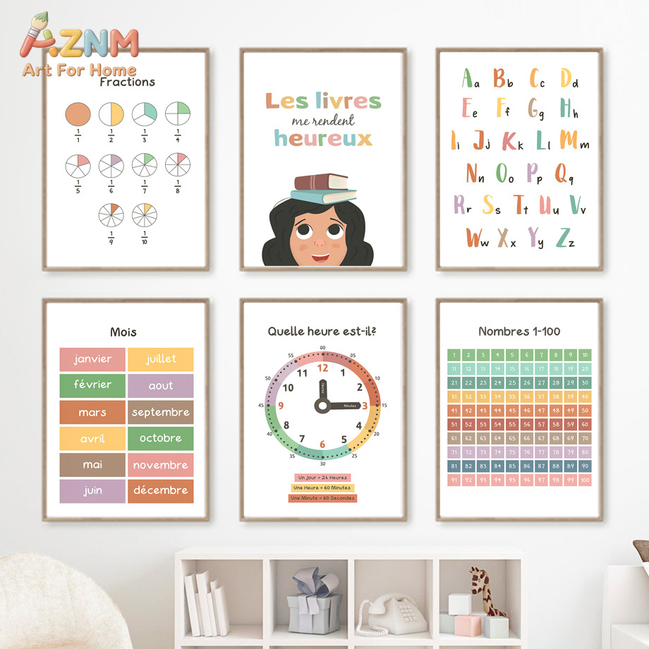 AZNM French Kids Educational C - огляд і ціна Kids Education Alphabet Numbers