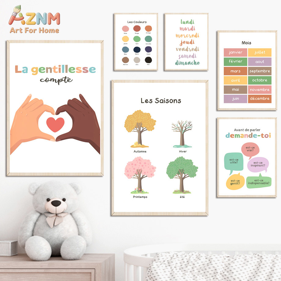 AZNM French Kids Educational C - огляд і ціна Kids Education Alphabet Numbers