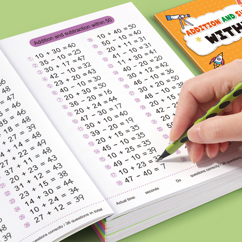 64 Pages Arithmetic Math Exerc - огляд і ціна Kids Education Laptop