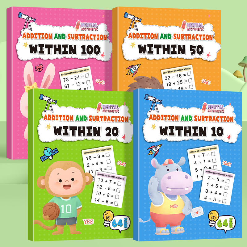 64 Pages Arithmetic Math Exerc - огляд і ціна Kids Education Laptop