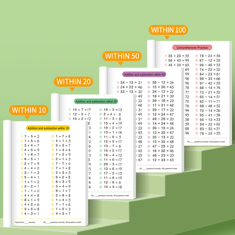 64 Pages Arithmetic Math Exerc - огляд і ціна Kids Education Laptop