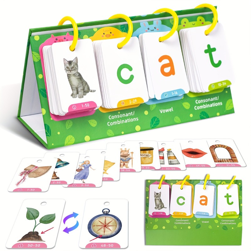 AotBlcer 129Pcs Word Builder G - огляд і ціна Phonics Card Game