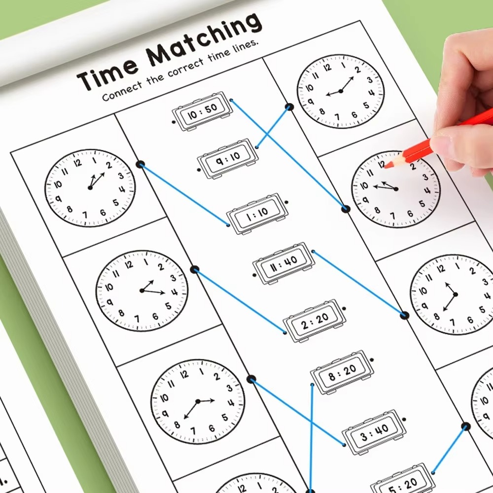 Telling Time Workbook for Kids - огляд і ціна Learning Workbook Preschool