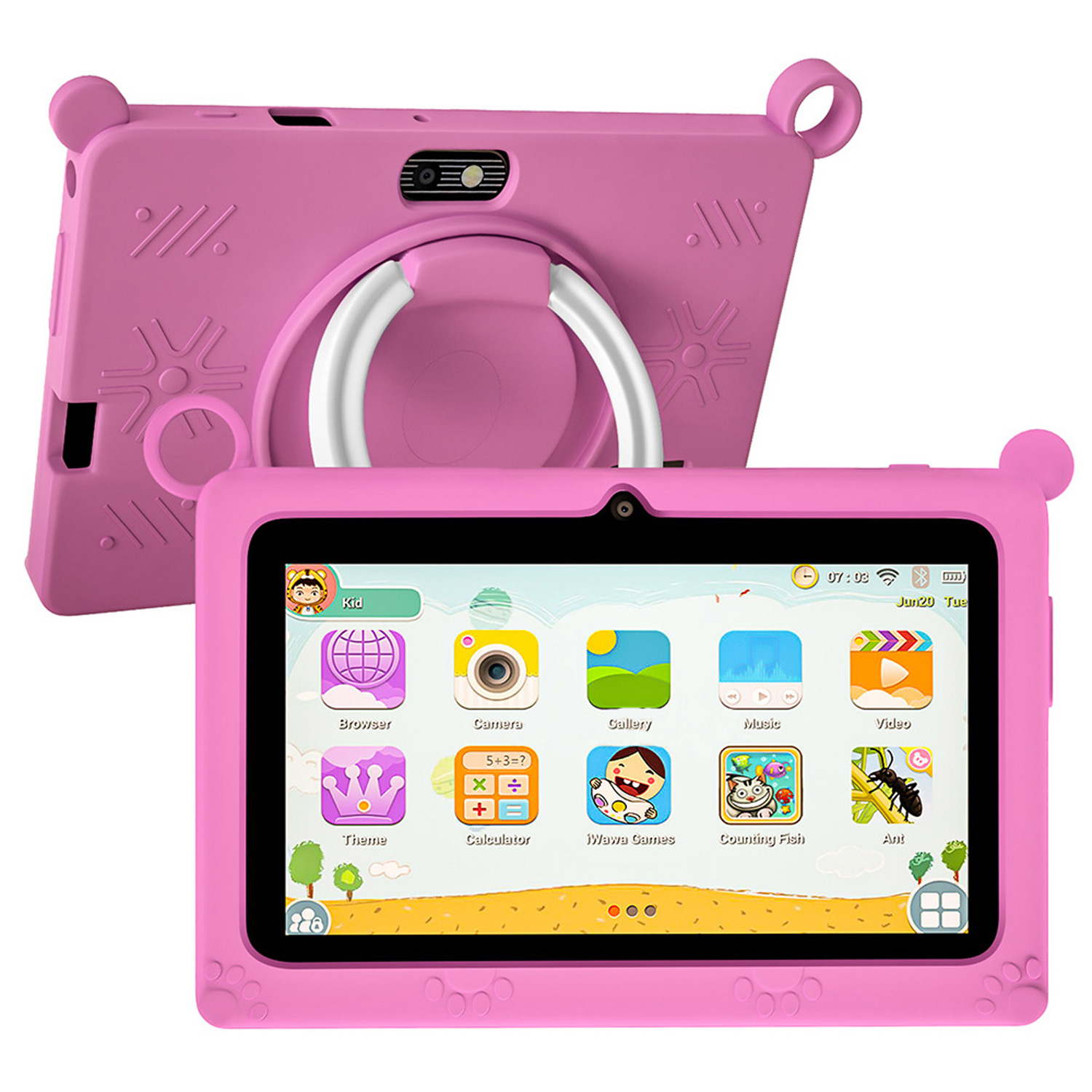 BDF Children's Tablet New 7 In - огляд і ціна Kids Educational Games Learn English