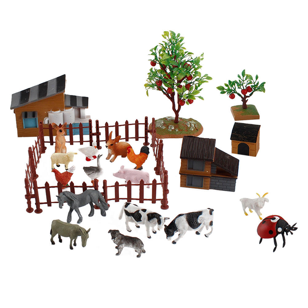 1Set Mini Farm Animal Set Real - огляд і ціна Kid Education