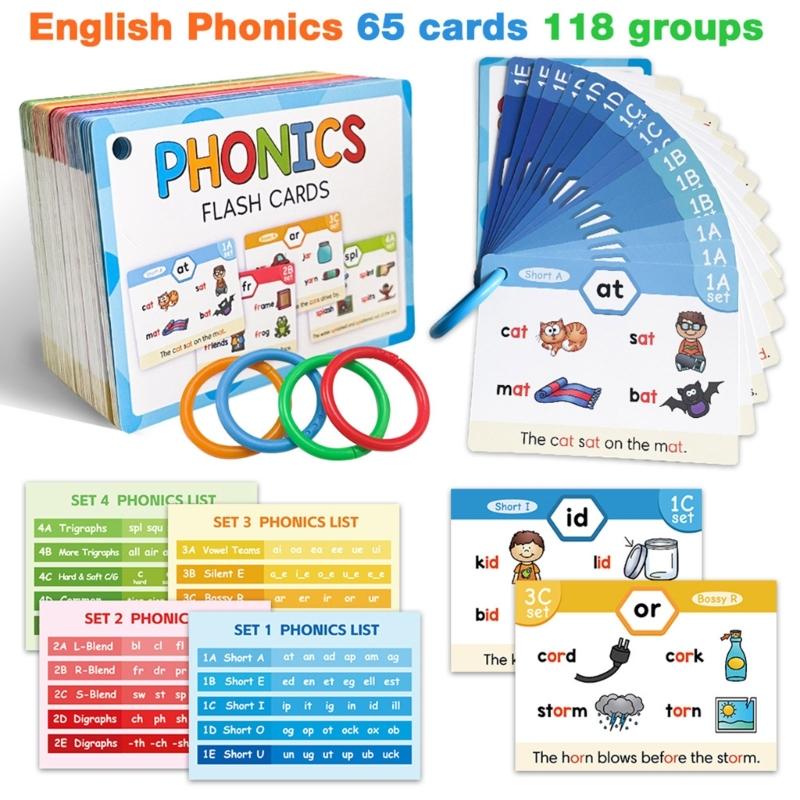 Phonics Learning Flash Cards S - огляд і ціна Phonics Card Game