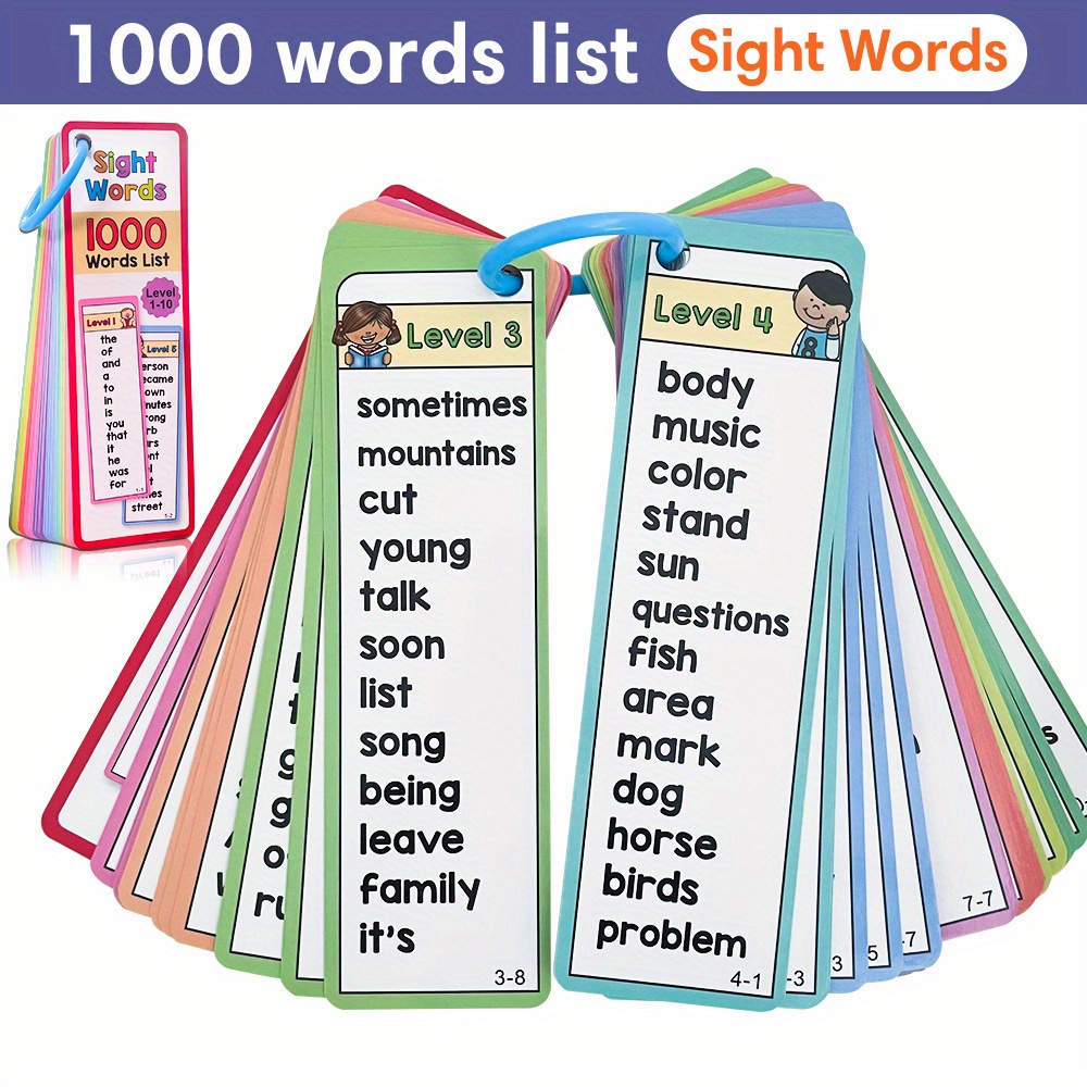1000 Sight Words Flash Cards f - огляд і ціна Kids Educational Games Learn English