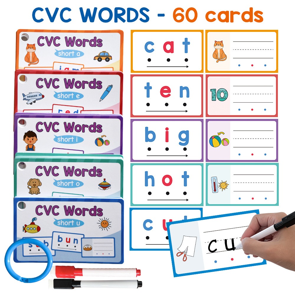 Dry Erase Handwriting Flash Ca - огляд і ціна Phonics Card Game