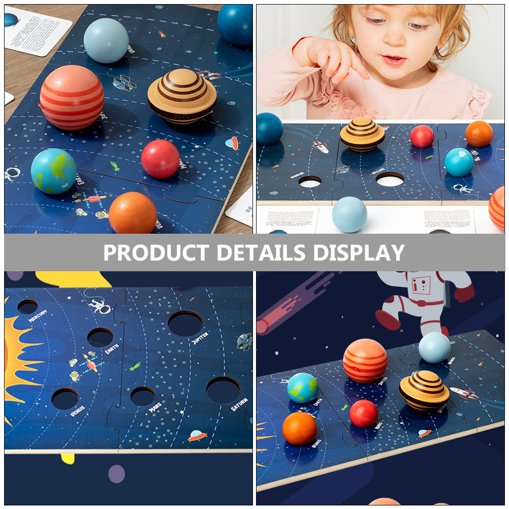 1Set Wooden Solar System Puzzl - огляд і ціна Kids Education System
