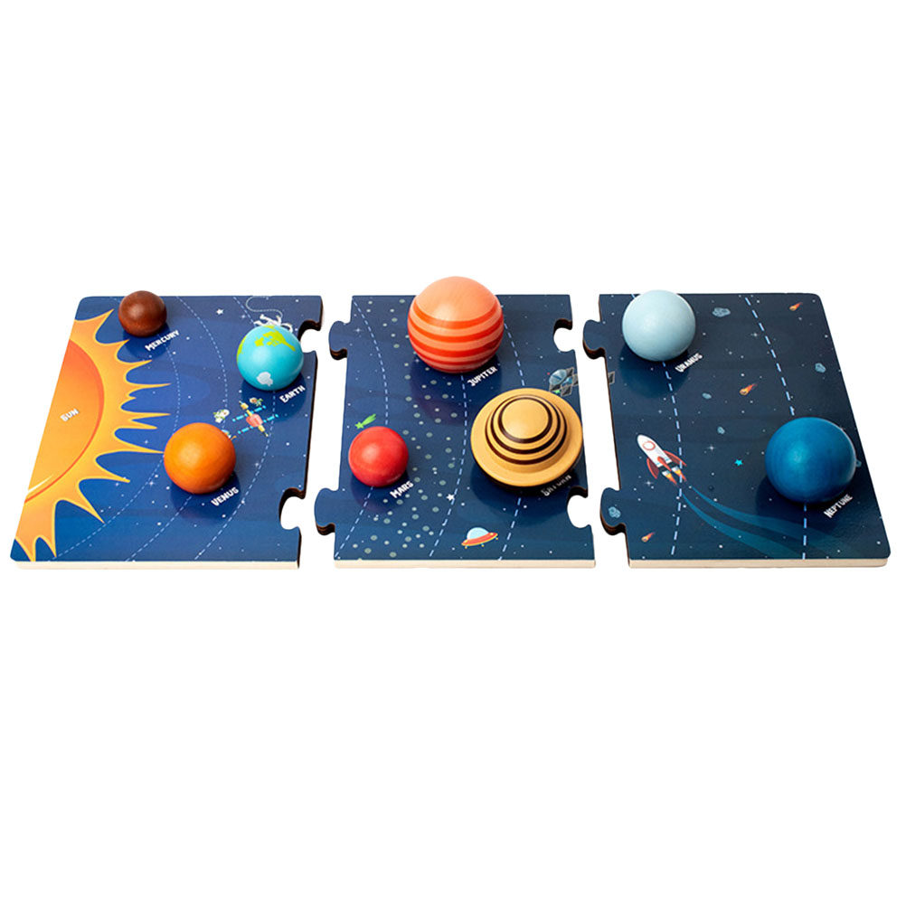 1Set Wooden Solar System Puzzl - огляд і ціна Kids Education System